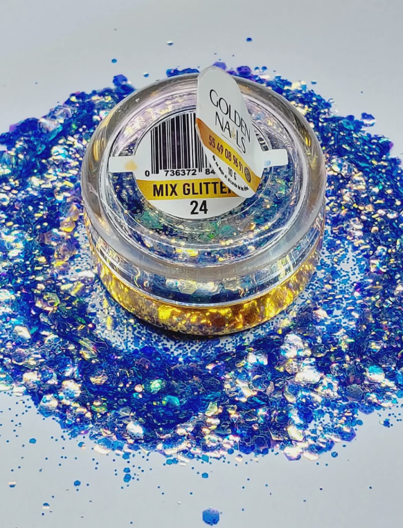 MIX GLITTER #24 GOLDEN NAILS